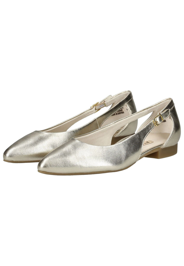 Paul Green Ballerinas Leder Platin
