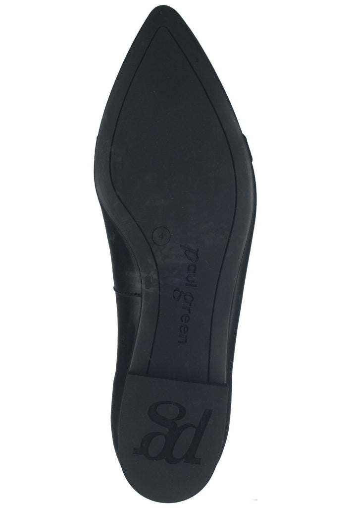 Paul Green Ballerinas Leder Schwarz