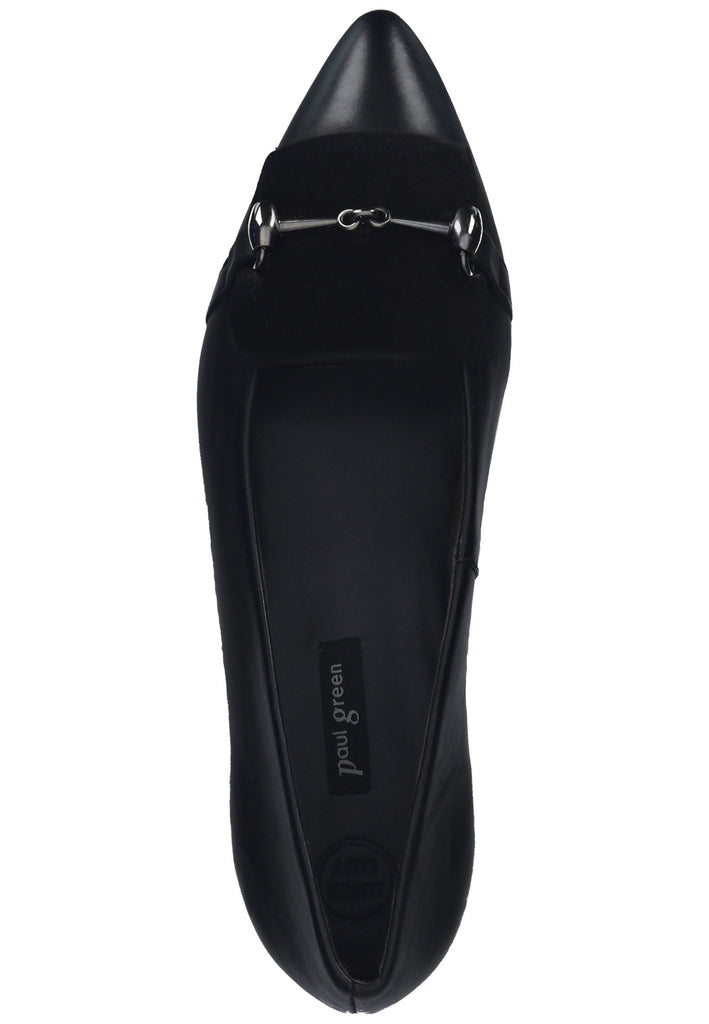 Paul Green Ballerinas Leder Schwarz