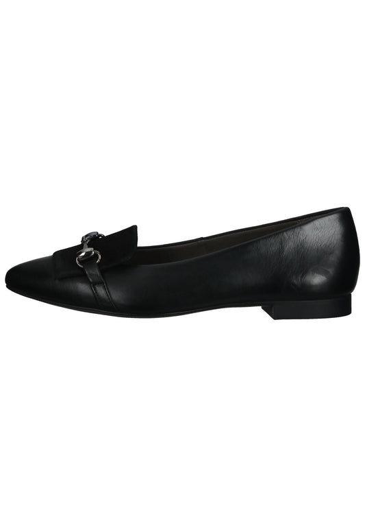 Paul Green Ballerinas Leder Schwarz