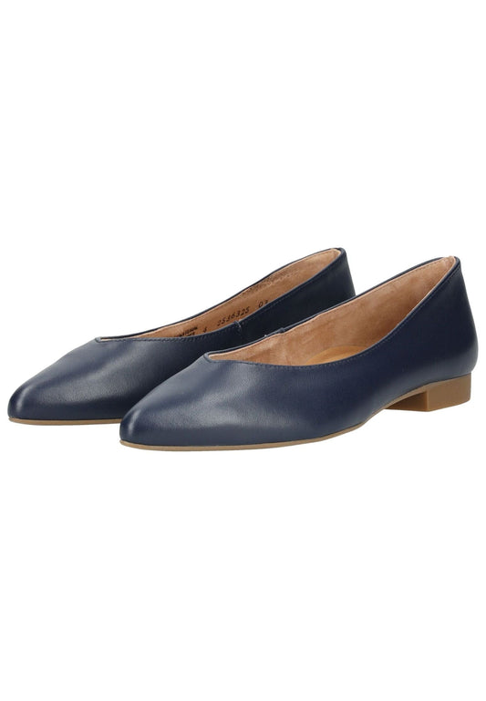 Paul Green Ballerinas Nappaleder Blau