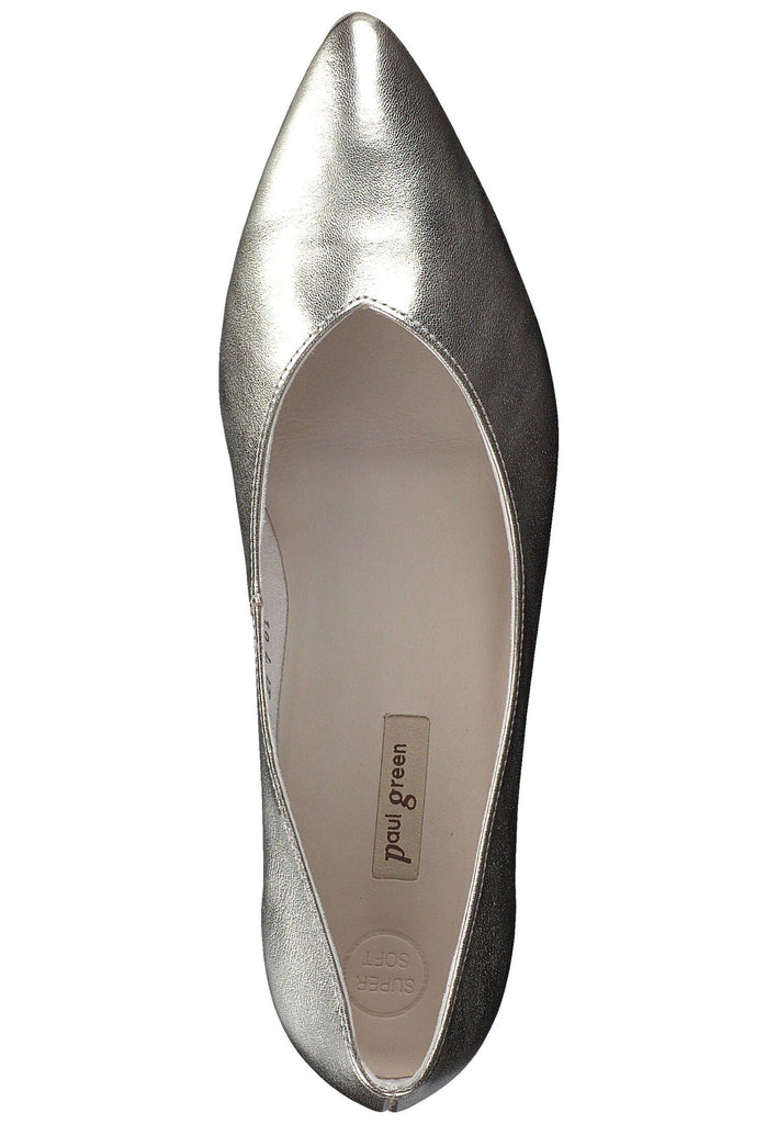 Paul Green Ballerinas Nappaleder Platin