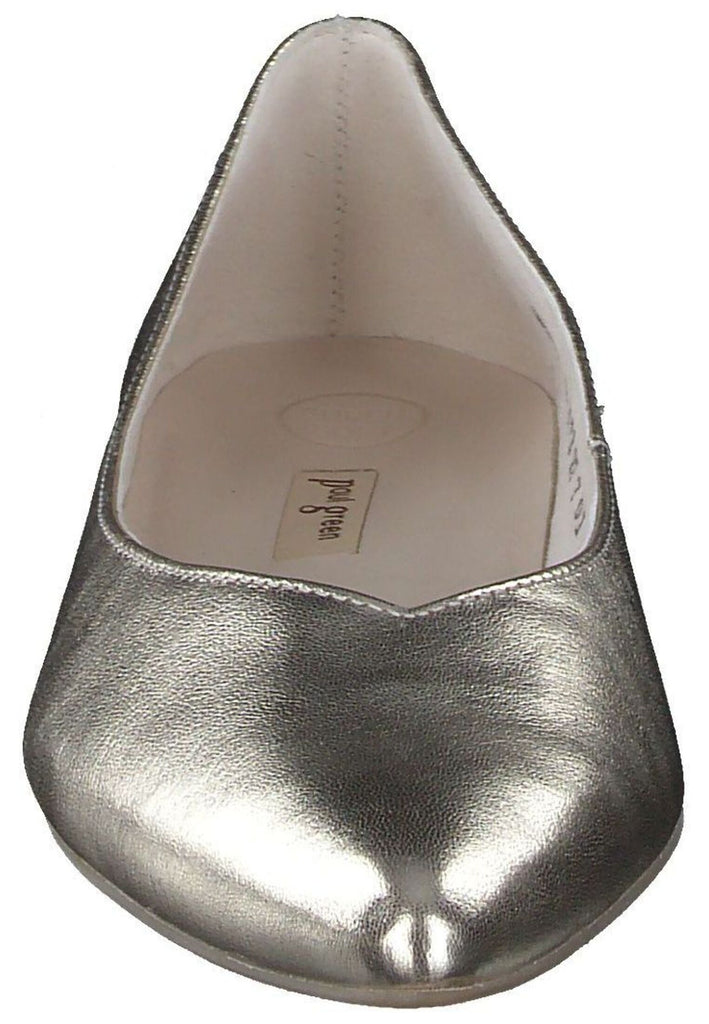 Paul Green Ballerinas Nappaleder Platin