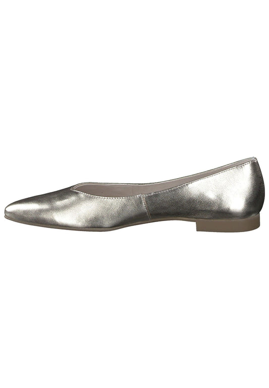 Paul Green Ballerinas Nappaleder Platin