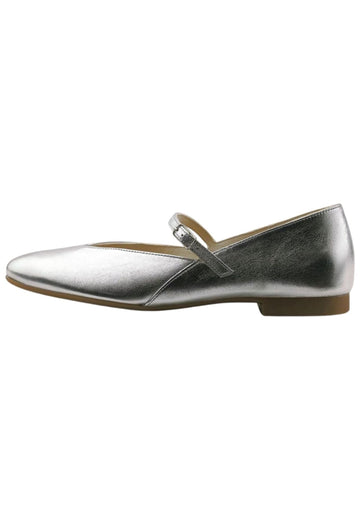 Ballerinas Paul Green Ballerinas Leder Metallic Silver