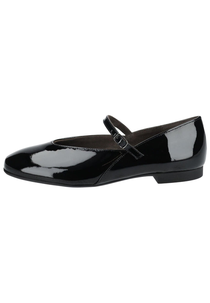 Ballerinas Paul Green Ballerinas Leder Schwarz Lack