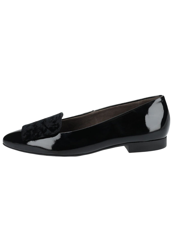 Ballerinas Paul Green Ballerinas Leder Schwarz Lack