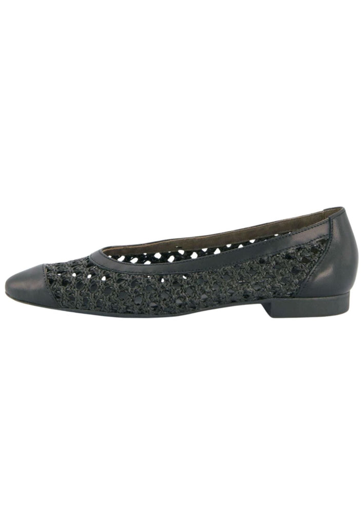 Ballerinas Paul Green Ballerinas Leder/Textil Schwarz