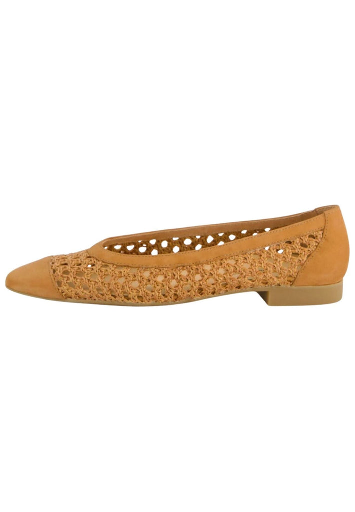 Ballerinas Paul Green Ballerinas Nubukleder/Textil Braun