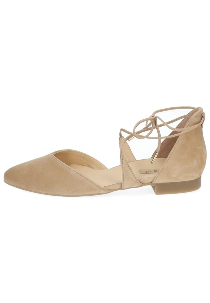 Ballerinas Paul Green Ballerinas Veloursleder Hellbraun