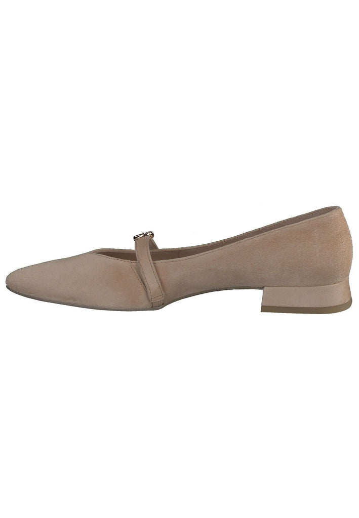 Ballerinas Paul Green Ballerinas Veloursleder Hellbraun