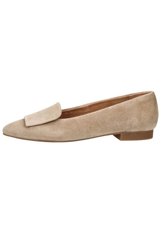 Paul Green Ballerinas Veloursleder Beige