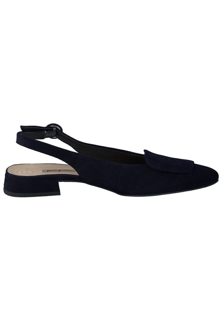 Paul Green Ballerinas Veloursleder Blau