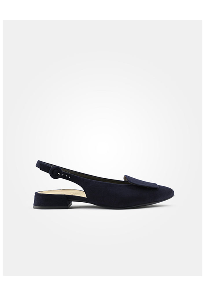 Paul Green Ballerinas Veloursleder Blau