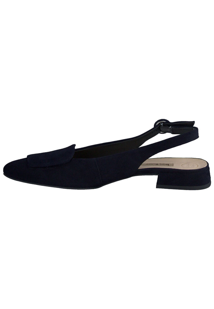 Paul Green Ballerinas Veloursleder Blau
