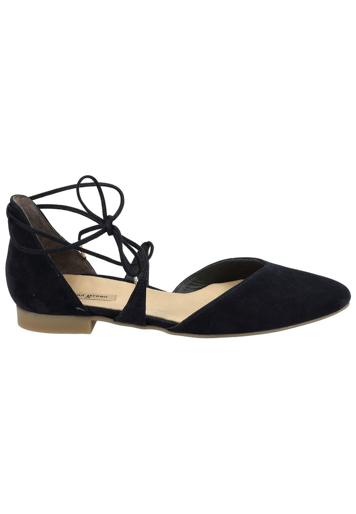 Paul Green Ballerinas Veloursleder Blau