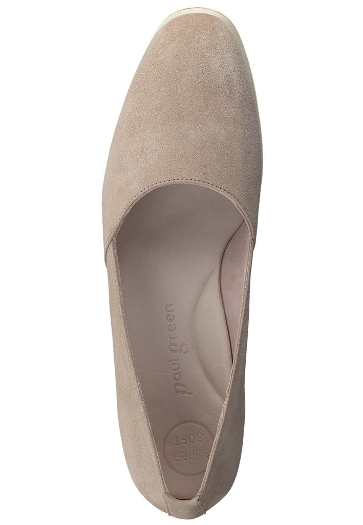 Paul Green Ballerinas Veloursleder Champagne