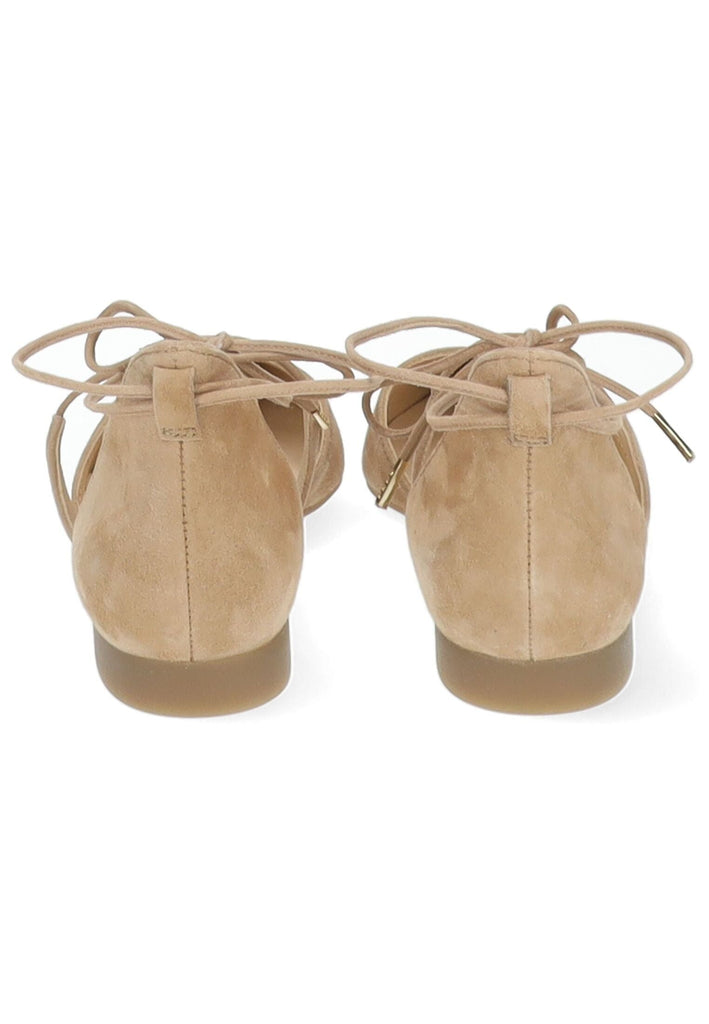Paul Green Ballerinas Veloursleder Hellbraun