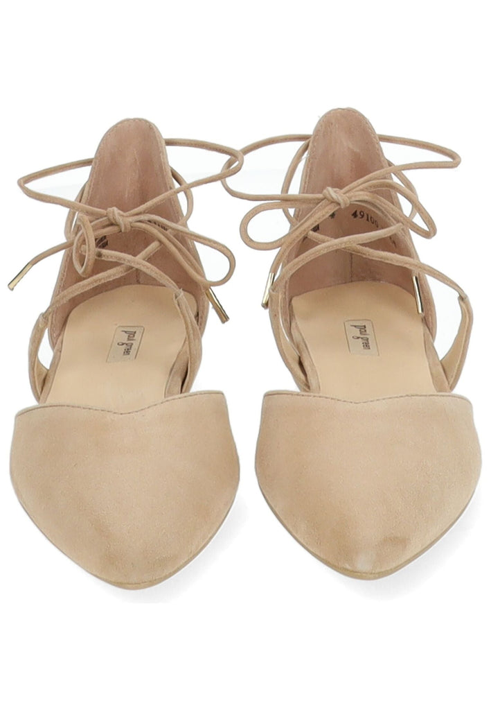 Paul Green Ballerinas Veloursleder Hellbraun