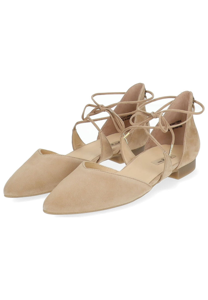 Paul Green Ballerinas Veloursleder Hellbraun