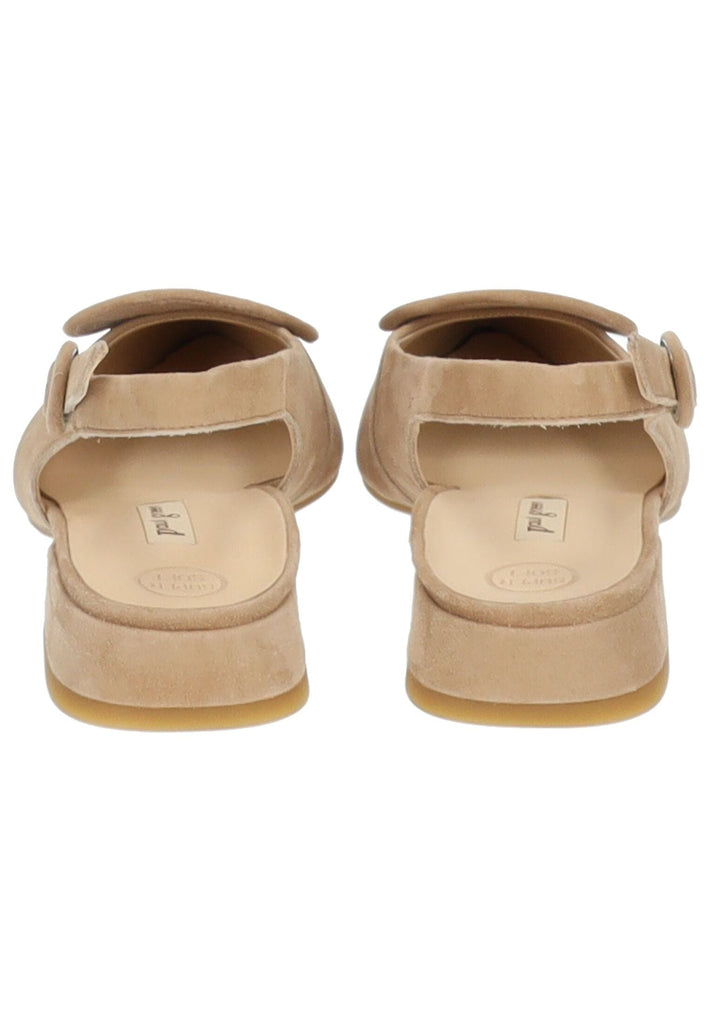 Paul Green Ballerinas Veloursleder Hellbraun