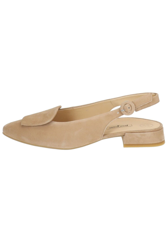 Paul Green Ballerinas Veloursleder Hellbraun