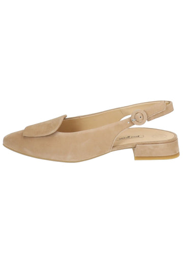 Paul Green Ballerinas Veloursleder Hellbraun