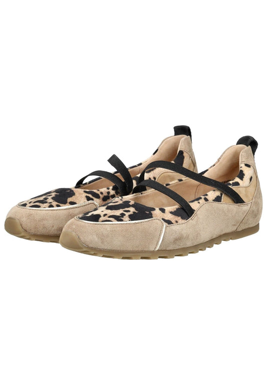 Paul Green Ballerinas Veloursleder Leopard