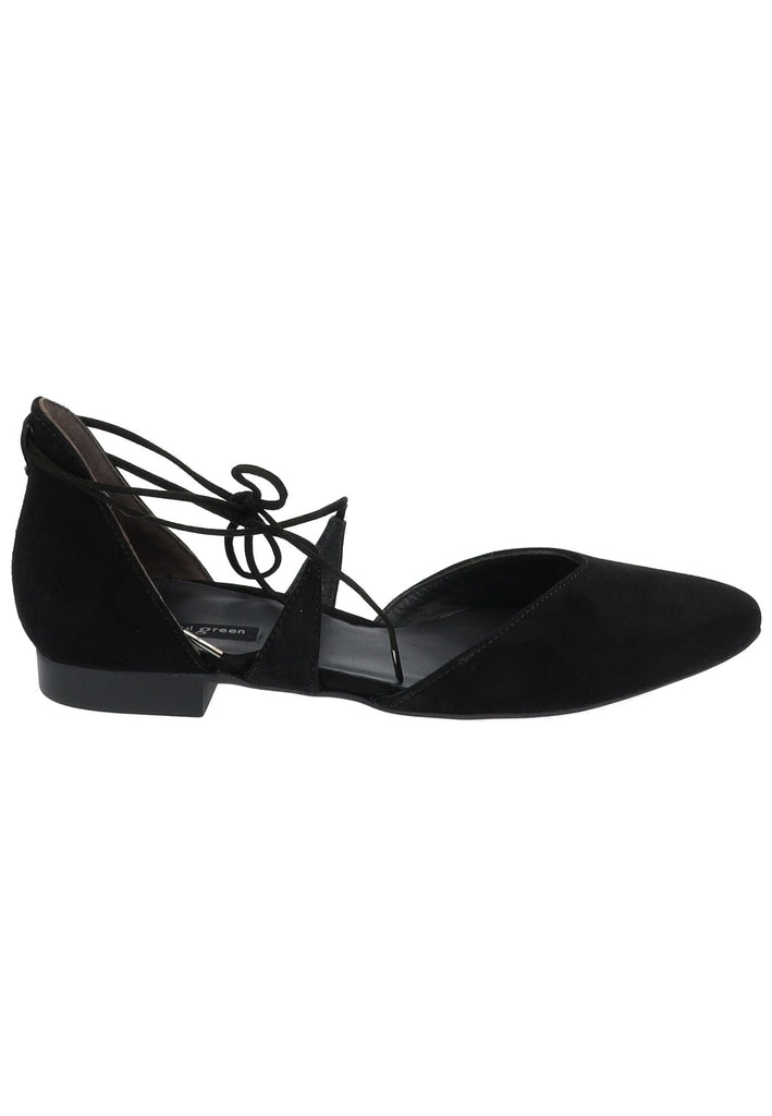 Paul Green Ballerinas Veloursleder Schwarz