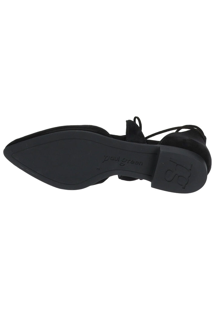 Paul Green Ballerinas Veloursleder Schwarz