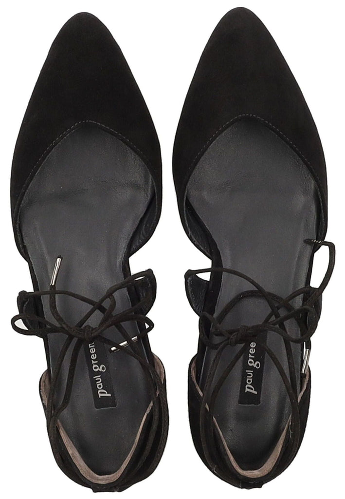 Paul Green Ballerinas Veloursleder Schwarz