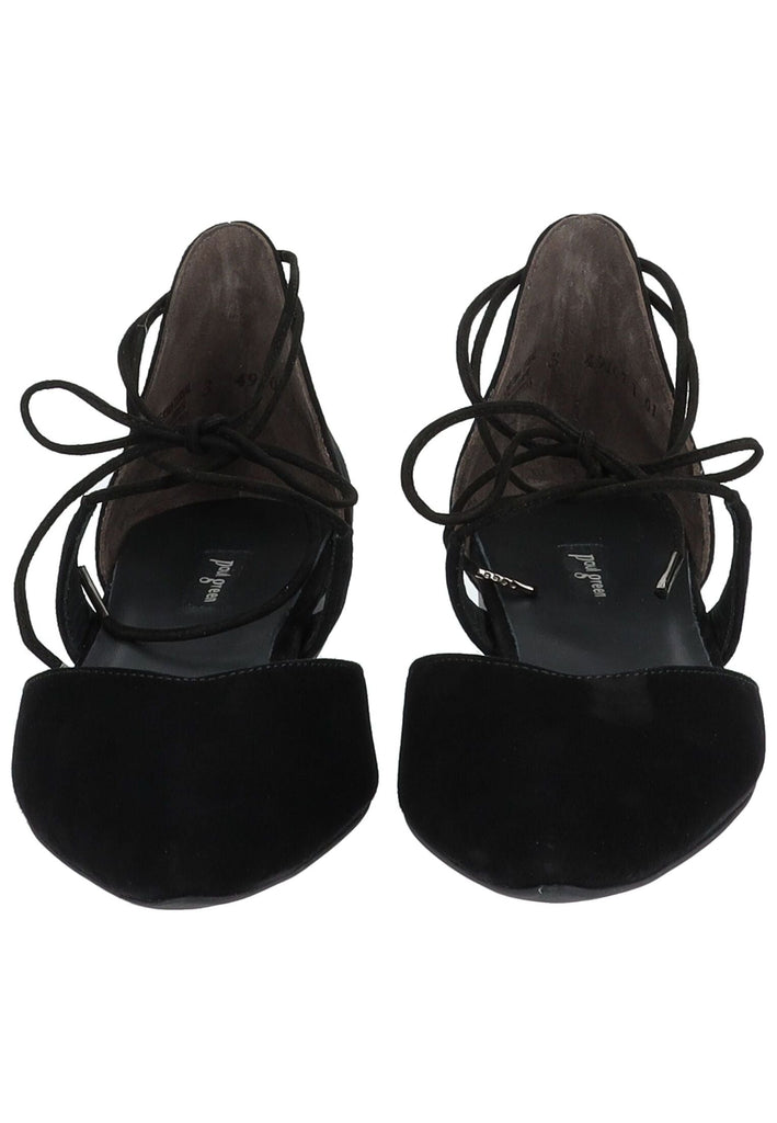 Paul Green Ballerinas Veloursleder Schwarz