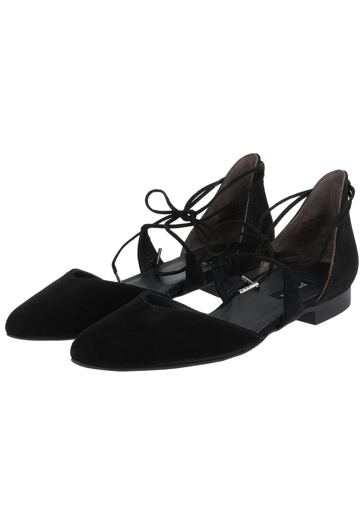 Paul Green Ballerinas Veloursleder Schwarz