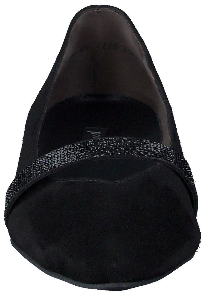 Paul Green Ballerinas Veloursleder Schwarz