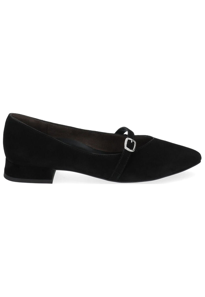 Paul Green Ballerinas Veloursleder Schwarz