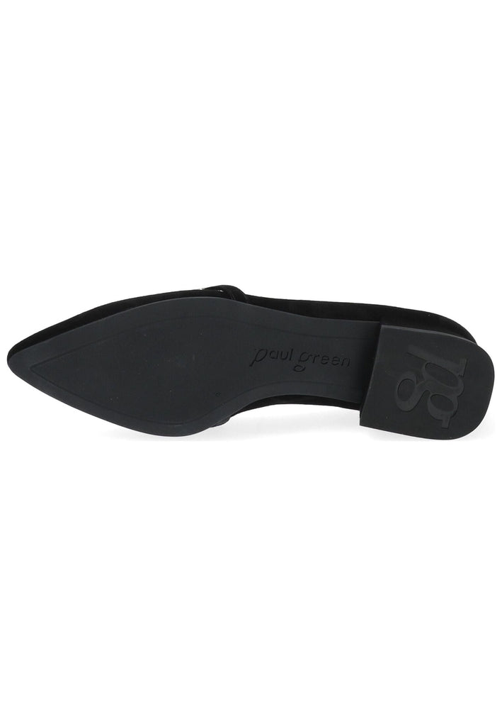 Paul Green Ballerinas Veloursleder Schwarz