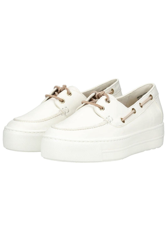 Paul Green Halbschuhe Glattleder Cream