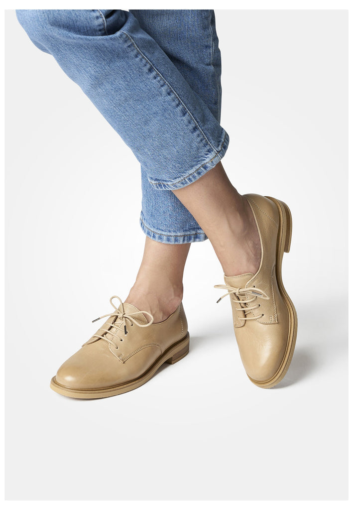 Paul Green Halbschuhe Glattleder Sand