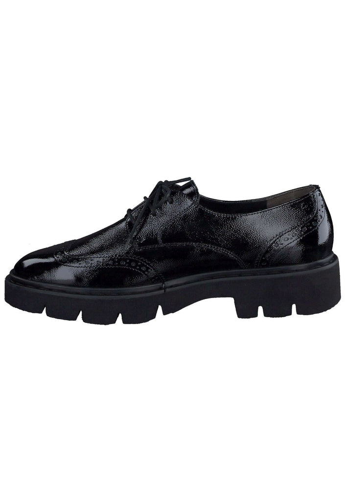 Paul Green Halbschuhe Leder Schwarz Lack