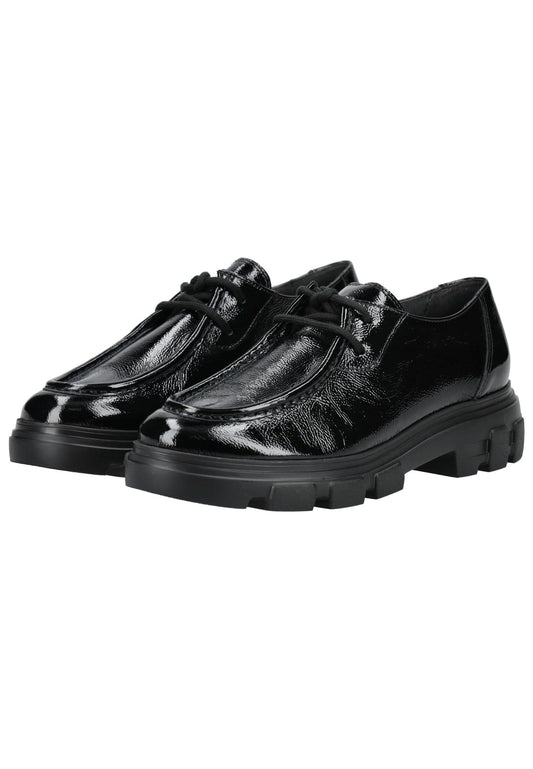 Paul Green Halbschuhe Leder Schwarz Lack