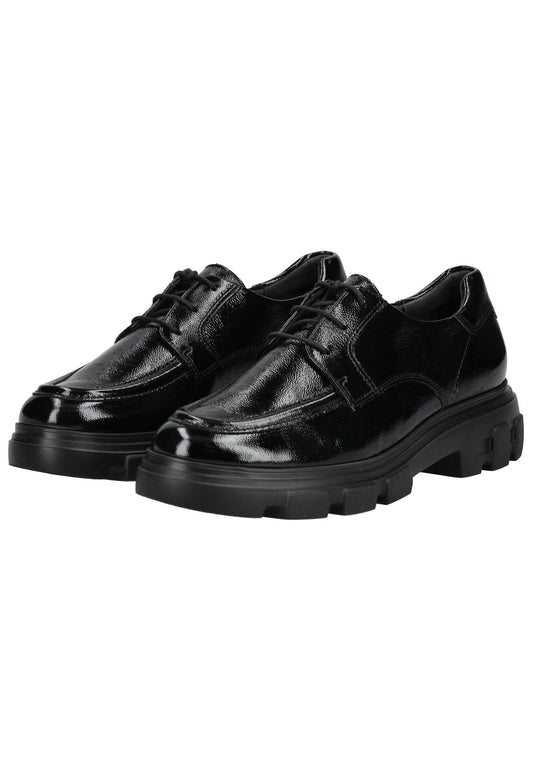Paul Green Halbschuhe Leder Schwarz Lack
