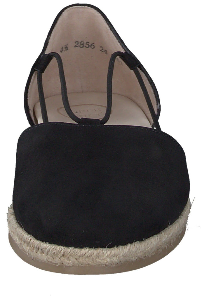 Paul Green Halbschuhe Nubukleder Schwarz/Beige