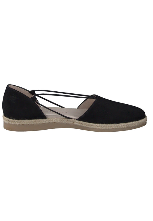 Paul Green Halbschuhe Nubukleder Schwarz/Beige