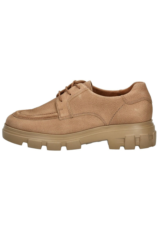 Paul Green Halbschuhe Nubukleder Tan