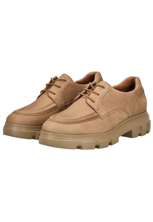 Paul Green Halbschuhe Nubukleder Tan