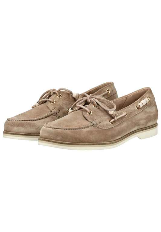 Paul Green Halbschuhe Veloursleder Beige
