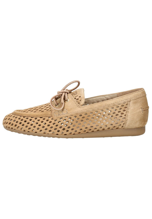 Paul Green Halbschuhe Veloursleder Beige