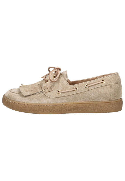 Paul Green Halbschuhe Veloursleder Beige