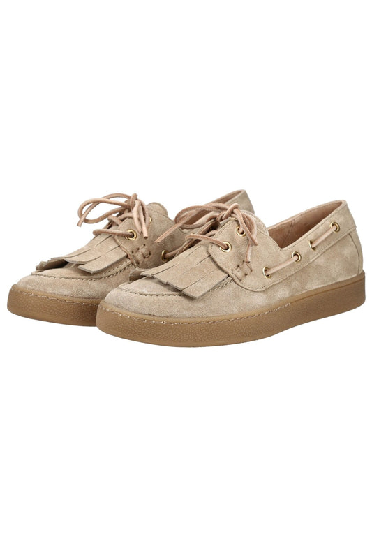 Paul Green Halbschuhe Veloursleder Beige