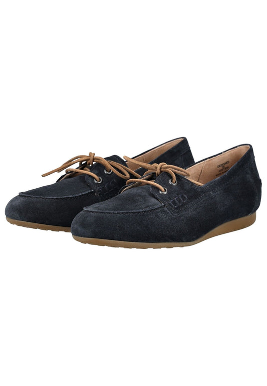 Paul Green Halbschuhe Veloursleder Dunkelblau